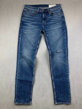 Rag & Bone Mens Pants 29 Jared Blue Denim Jeans Fit 2 Slim Cotton Stretch 29x32